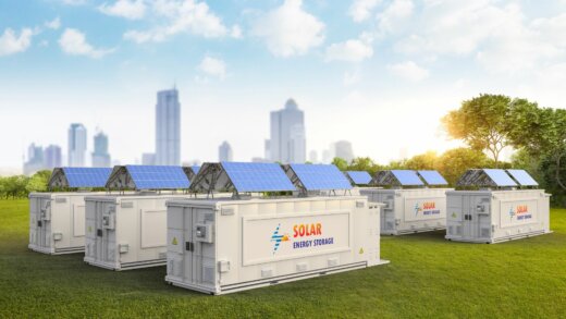 Sistema de armazenamento de energia associados a usinas solares